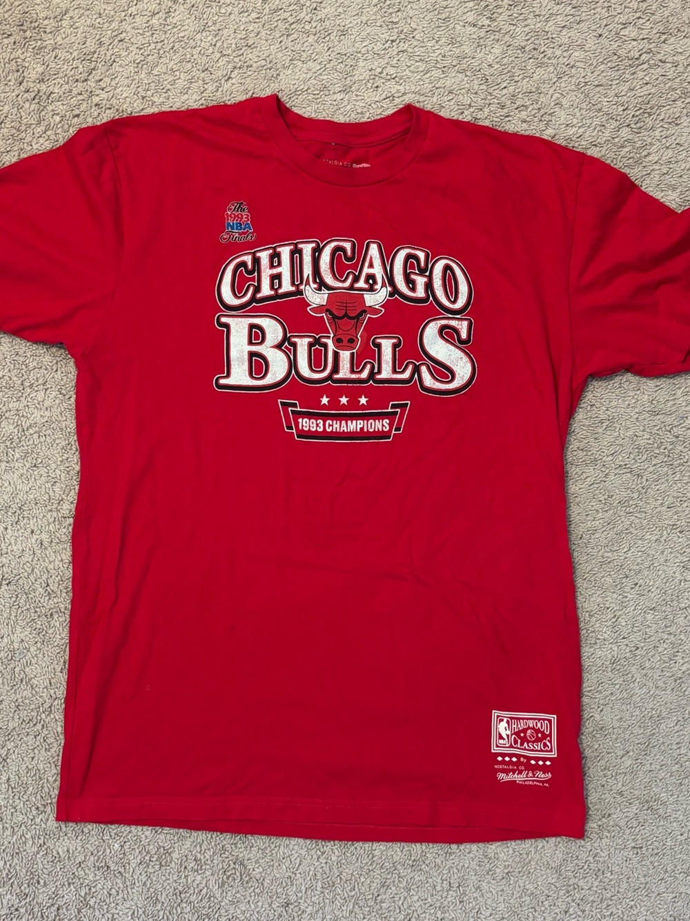 Mitchell & Ness Chicago Bulls 1993 Championship tee
